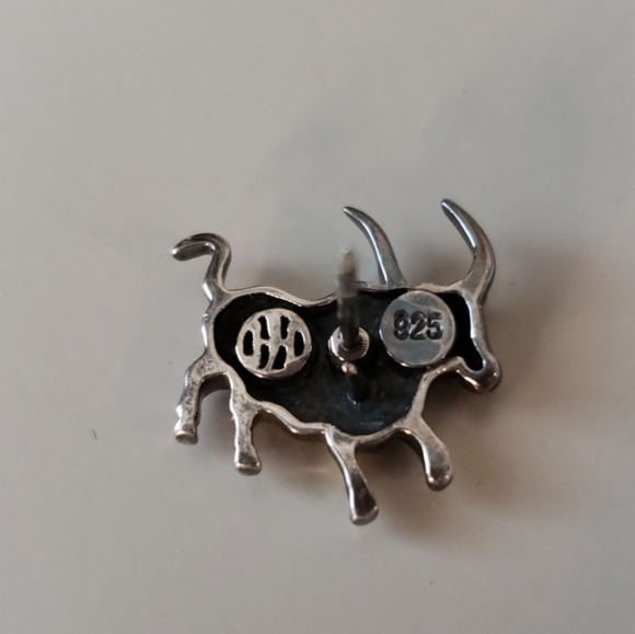 John Hardy Bull Sterling Silver Tie clip hat pin - Picture 4 of 5